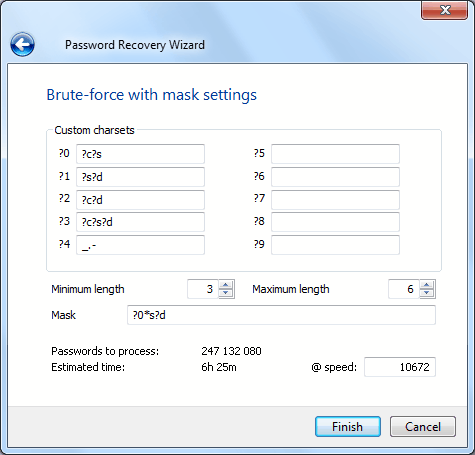 Set brute-force attack settings