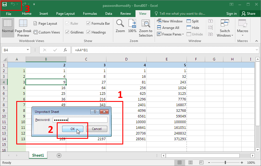 Microsoft Excel 2016-2019. Разблокировка защиты листа Excel
