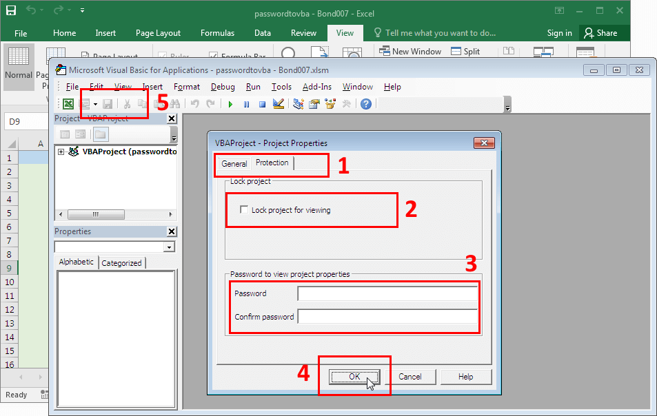 Как снять защиту пароль на vba проекте в excel